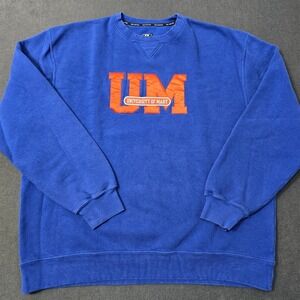 University of Mary Marauders Blue Orange Crewneck Sweatshirt 2X